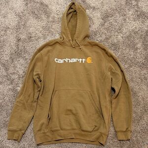 Carhartt Men's Tan Hoodie Sweater